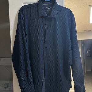 Men's Navy Blue Dress Shirt